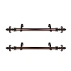 Rod Desyne Fernando 1 In Adjustable Side Curtain Rod In Brown