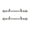 Rod Desyne Fernando 1 In Adjustable Side Curtain Rod In Silver
