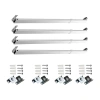 Rod Desyne Flat Sash Rod 4pc In White