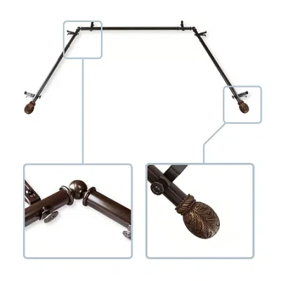 Rod Desyne Forest Bay Window Rod In Brown