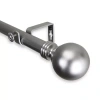 Rod Desyne Globe 1" Adjustable Curtain Rod In Silver