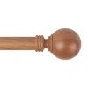 Rod Desyne Globe 1 In Adjustable Curtain Rod In Sand