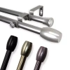 Rod Desyne Harley 13/16" Adjustable Double Curtain Rod In Brown