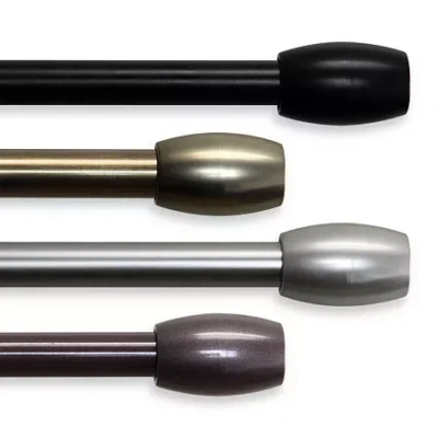 Rod Desyne Harley 3/4 In Adjustable Curtain Rod In Brown