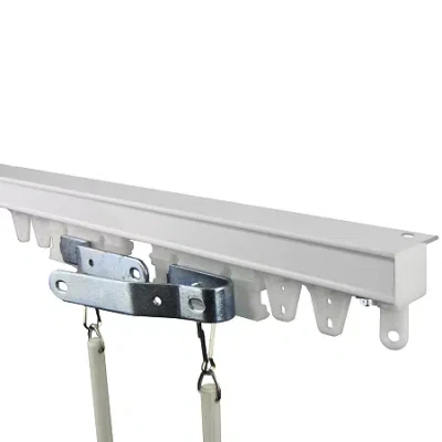 Rod Desyne Heavy-duty Ceiling Track/room Divider Kit In White