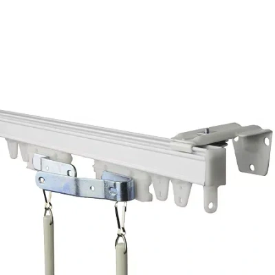 Rod Desyne Heavy-duty Wall/ceiling Track Kit In White
