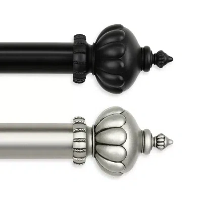 Rod Desyne Imperial 1â½" Adjustable Curtain Rod In Gray