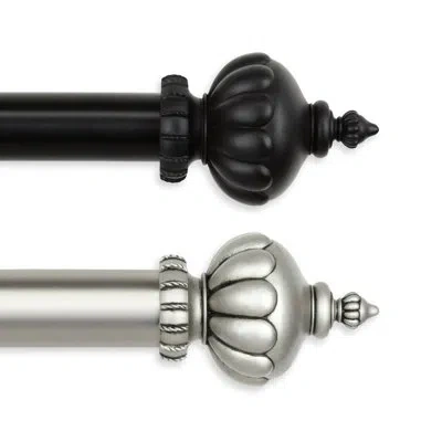 Rod Desyne Imperial Single Curtain Rod In Black
