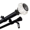 Rod Desyne Inez Double Curtain Rod In Black