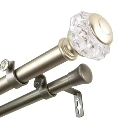 Rod Desyne Inez Double Curtain Rod In Yellow