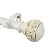 Rod Desyne Isabella 1 In Adjustable Curtain Rod In White