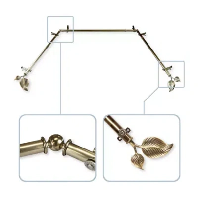 Rod Desyne Ivy Bay Window Rod In Brown