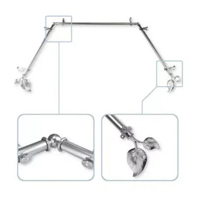 Rod Desyne Ivy Bay Window Rod In Silver