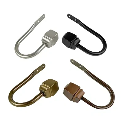 Rod Desyne Jasur 2-pc. Curtain Holdback In Black