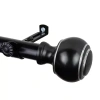 Rod Desyne Jaylin 3/4 In Adjustable Curtain Rod In Black