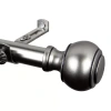 Rod Desyne Jaylin 3/4 In Adjustable Curtain Rod In Silver