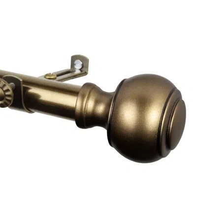 Rod Desyne Jaylin Curtain Rod 3/4 Inch Dia In Antique Brass