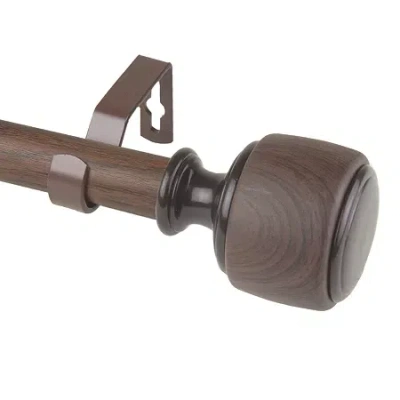 Rod Desyne Josephine 1 In Adjustable Curtain Rod In Brown