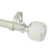 Rod Desyne Josephine 1 In Adjustable Curtain Rod In White