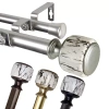 Rod Desyne Josephine Double Curtain Rod In Silver