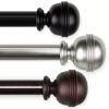 Rod Desyne Jovian 1 1/2 In Adjustable Curtain Rod In Black