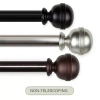 Rod Desyne Jovian Non-telescoping 1 1/2 In Curtain Rod In Black