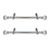 Rod Desyne Kelly 1 In Adjustable Side Curtain Rod In Silver