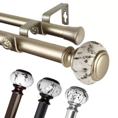 Rod Desyne Kelly Double Curtain Rod In Black