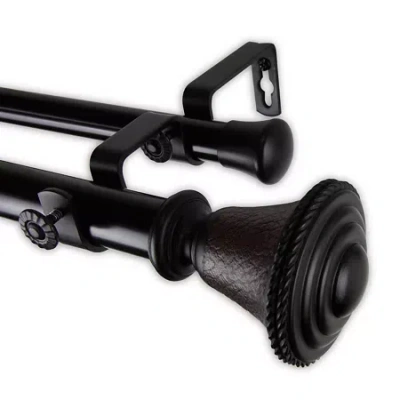 Rod Desyne Kingsley Double Curtain Rod In Black