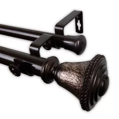Rod Desyne Kingsley Double Curtain Rod In Brown