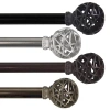 Rod Desyne Leanette 3/4 In Adjustable Curtain Rod In Black