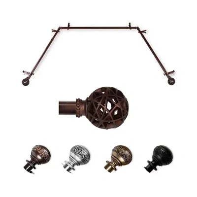 Rod Desyne Leanette Bay Window Rod In Brown