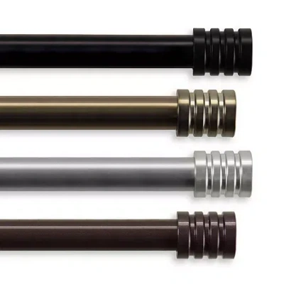 Rod Desyne Lee 3/4 In Adjustable Curtain Rod In Brown