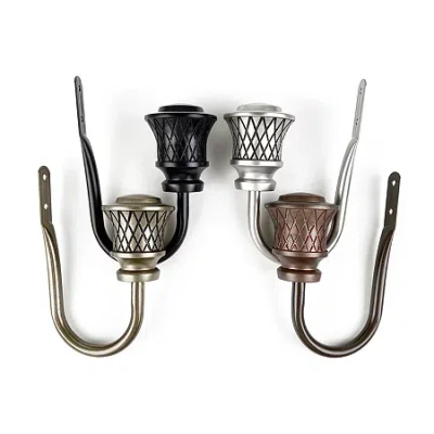 Rod Desyne Lennart 2-pc. Curtain Holdback In Brown