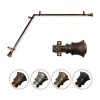 Rod Desyne Lennart Corner 3/4 In Adjustable Curtain Rod In Brown