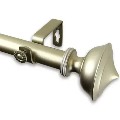 Rod Desyne Leopold 1" Adjustable Curtain Rod In Yellow