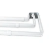Rod Desyne Lockseam Triple Curtain Rod In White