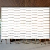 Rod Desyne Macadamia 8-panel Double Rail White Panel Track Extendable 130"-175"w, Panel Width 23.5" In White