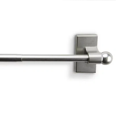 Rod Desyne Magnetic 1/2 In Curtain Rod (28-48") In Silver