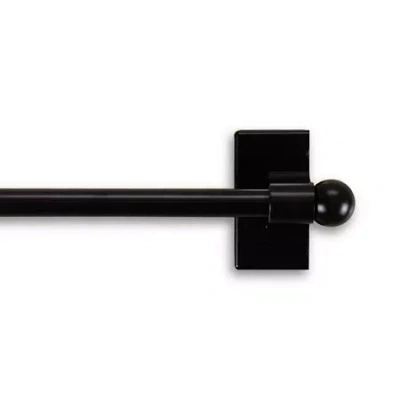 Rod Desyne Magnetic 7/16" Single Curtain Rod In Black