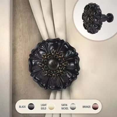 Rod Desyne Malinda 2-pc. Curtain Holdback In Black