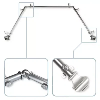 Rod Desyne Marion Bay Window Rod In Silver
