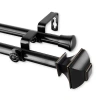 Rod Desyne Marion Double Curtain Rod In Black