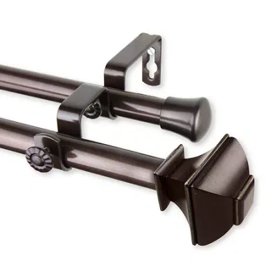 Rod Desyne Marion Double Curtain Rod In Brown