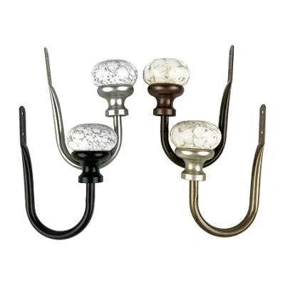 Rod Desyne Merlyn 2-pc. Curtain Holdback In Yellow