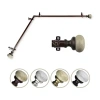 Rod Desyne Merlyn Corner 3/4 In Adjustable Curtain Rod In Brown