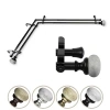 Rod Desyne Merlyn Corner Double Curtain Rod In Black