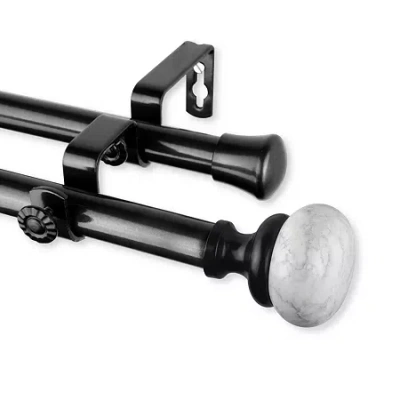 Rod Desyne Merlyn Double Curtain Rod In Black
