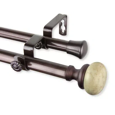 Rod Desyne Merlyn Double Curtain Rod In Brown