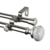 Rod Desyne Merlyn Double Curtain Rod In Silver